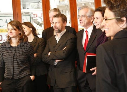 Conférence de presse pour présenter la liste du 9e arrondissement de Paris le 30/01/08 au café 